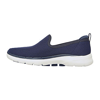 fly Partina City Interaktion Skechers Womens Go Walk 6 Clear Virtue Slip-On Walking Shoes, Color: Navy -  JCPenney