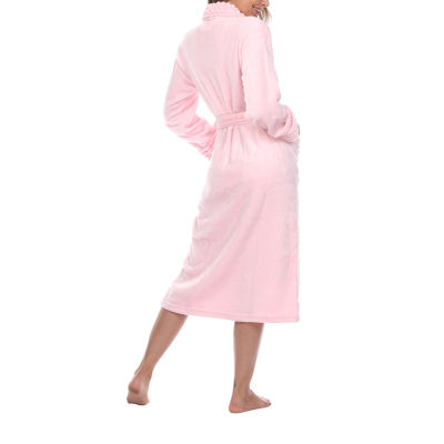 White Mark Womens Long Sleeve Long Length Robe