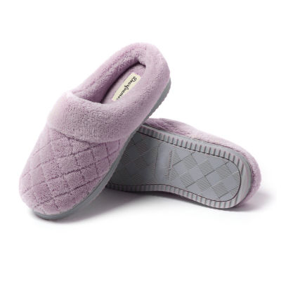 Dearfoams Libby Quilted Terry Womens Clog Slippers