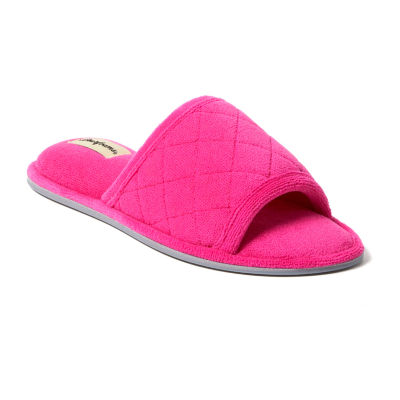 Dearfoams Beatrice Terry Womens Slip-On Slippers