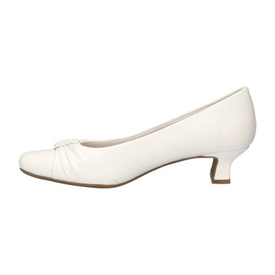 Easy Street Waive Womens Square Kitten Heel Pumps