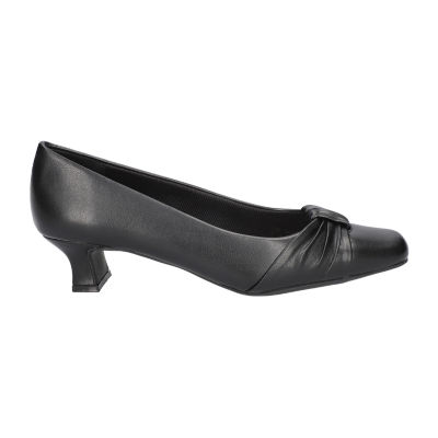 Easy Street Womens Waive Kitten Heel Pumps