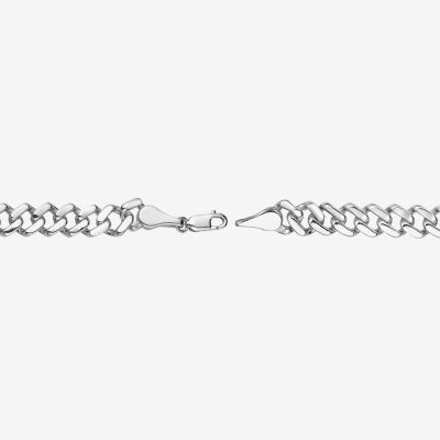 Sterling Silver 8 1/2 Inch Solid Round Id Bracelet