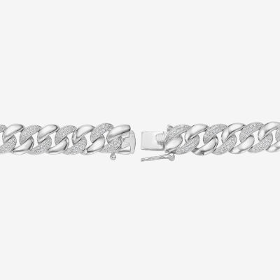 Sterling Silver 8 1/2 Inch Solid Chain Bracelet