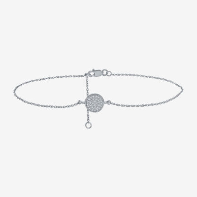 Sterling Silver 10 Inch Solid Cable Round Ankle Bracelet