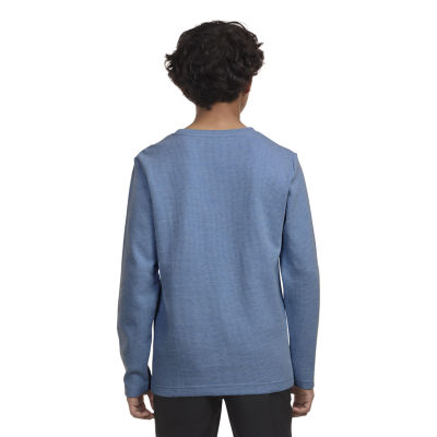 Hurley Big Boys Crew Neck Long Sleeve Thermal Top