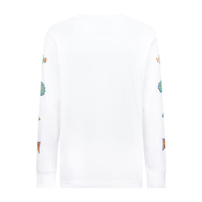 Hurley Big Boys Crew Neck Long Sleeve Graphic T-Shirt