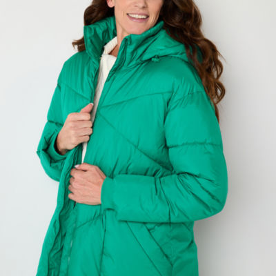 St. John's Bay Womens Heavyweight Puffer Jacket