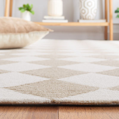 Martha Stewart Jackie Geometric Hand Tufted Washable Indoor Rectangular Area Rug