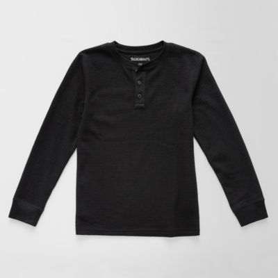 Thereabouts Little & Big Boys Henley Neck Long Sleeve Thermal Top