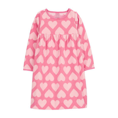 Carter's Little & Big Girls Crew Neck Long Sleeve Nightgown