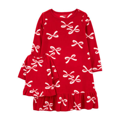 Carter's Little & Big Girls Crew Neck Long Sleeve Nightgown