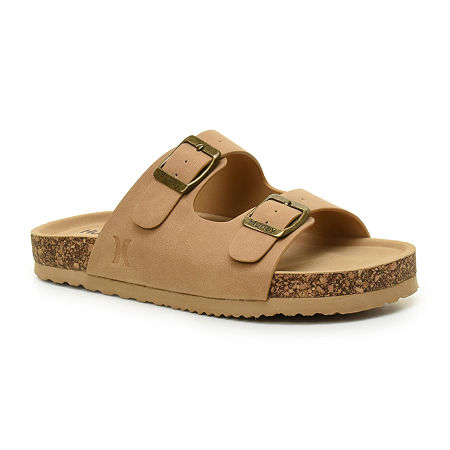 Hurley Jameer Little Kid Unisex Footbed Sandals, 2 Medium, Brown