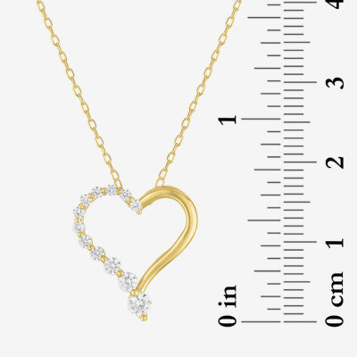 Yes, Please! Womens Lab Created White Sapphire Pendant