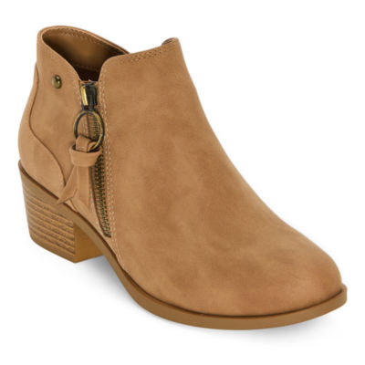 Arizona Jean Co Womens Harrison Stacked Heel Booties