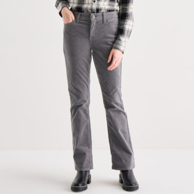 St. John's Bay Womens Mid Rise Bootcut Corduroy Pant