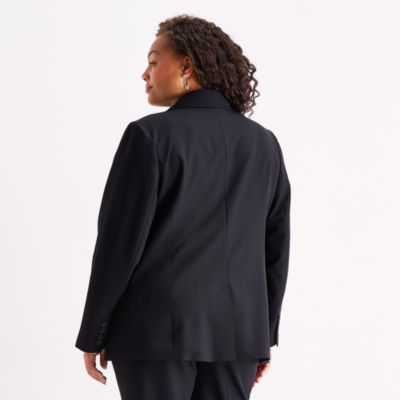 Worthington Womens Plus Regular Fit Blazer