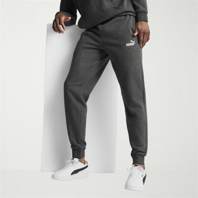 PUMA Essential Mens Drawstring Waist Tapered Regular Fit Fleece Active Jogger Pant