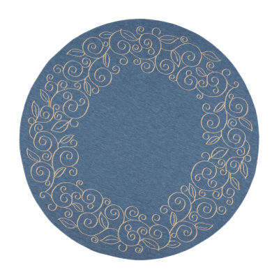Safavieh Kiaran Floral Floral Indoor Outdoor Round Area Rug
