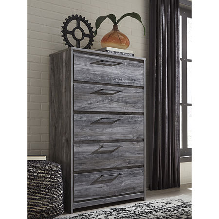 Signature Design By Ashley Baystorm 5-Drawer Chest, One Size, Gray