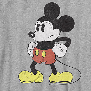 Men's Big & Tall Disney Classic Mickey Mouse T-Shirt Short Sleeve Heather Gray