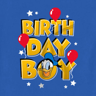 Disney Collection Toddler Boys Crew Neck Short Sleeve Donald Duck Mickey and Friends Graphic T-Shirt