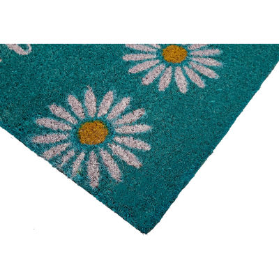 Calloway Mills Daisy Hello Outdoor Rectangular Doormat