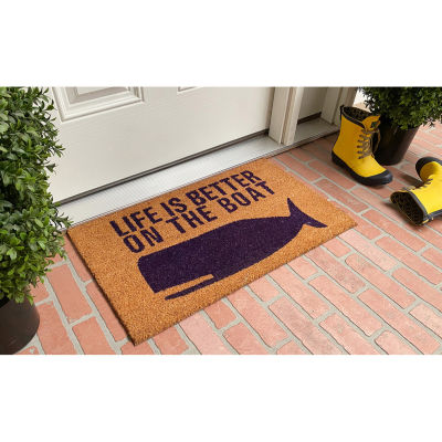 Calloway Mills Better On The Boat Outdoor Rectangular Doormat