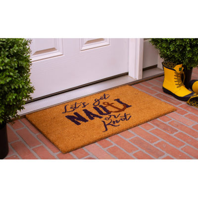 Calloway Mills Nauti Or Knot Outdoor Rectangular Doormat