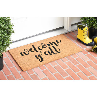 Calloway Mills Welcome Y'All Outdoor Rectangular Doormats