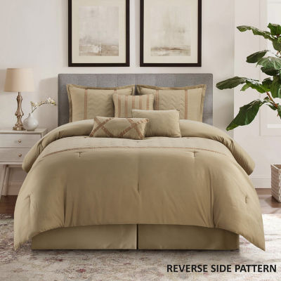 Stratford Park Marve 7-pc. Geometric Lightweight Reversible Comforter Set