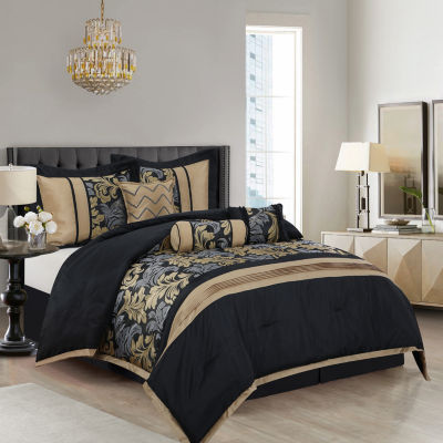 Stratford Park Ember 7-pc. Jacquard Lightweight Comforter Set