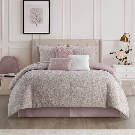 Stratford Park Fiona 7-pc. Floral Lightweight Comforter Set, One Size, Pink