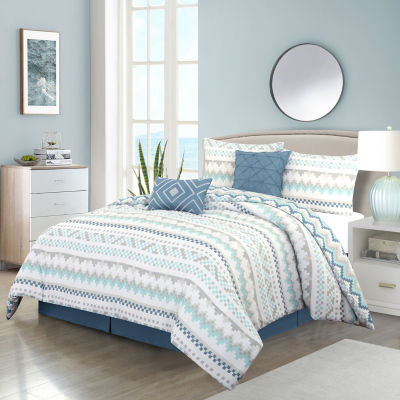 Stratford Park Sasha 6-pc. Geometric Lightweight Comforter Set