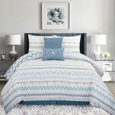 Stratford Park Sasha 6-pc. Geometric Lightweight Comforter Set