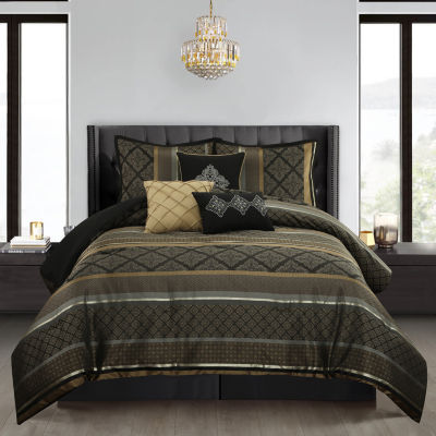 Stratford Park Amina 7-pc. Geometric Midweight Comforter Set