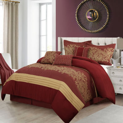 Stratford Park Kerrie 7-pc. Damask + Scroll Lightweight Comforter Set