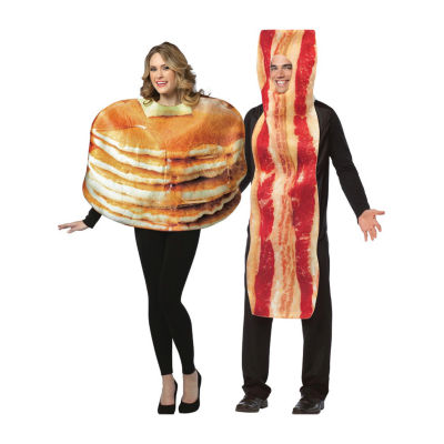 Unisex Adult Adult Pancake & Bacon Slice Couples Costume Costume