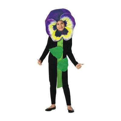 Kids Purple Pansy Flower Costume