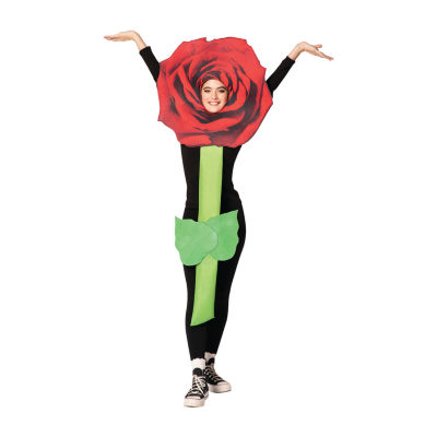 Adult Red Rose Flower Costume