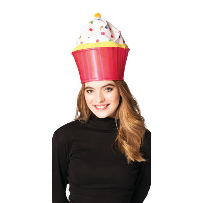 Unisex Adult Pink Cupcake Hat Costume Accessory