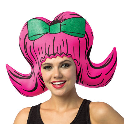 Womens Comic Bouffant Foam Wig Costume Accessory