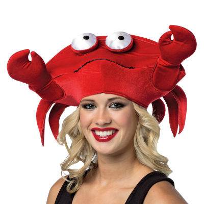 Unisex Adult Crab Hat Costume Accessory