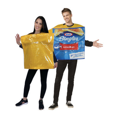 Adult Kraft Singles Pack & Single Slice Cheese Couple Costume