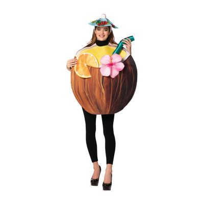 Adult Coconut Cocktail Drink Costume