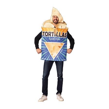 Unisex Adult Tortilla Chips Bag Costume, Large, White