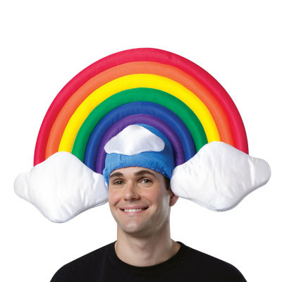 Unisex Adult Rainbow Hat Costume Accessory