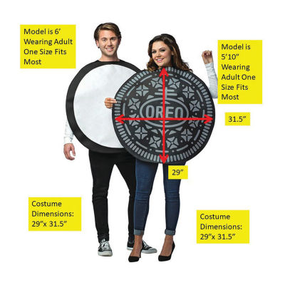 Unisex Adult Oreo Couple Costume