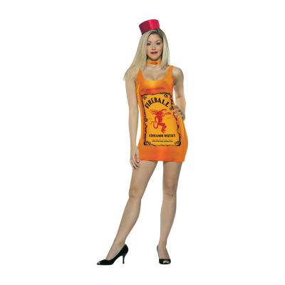 Womens Fireball Bottle Tank Dress Costume