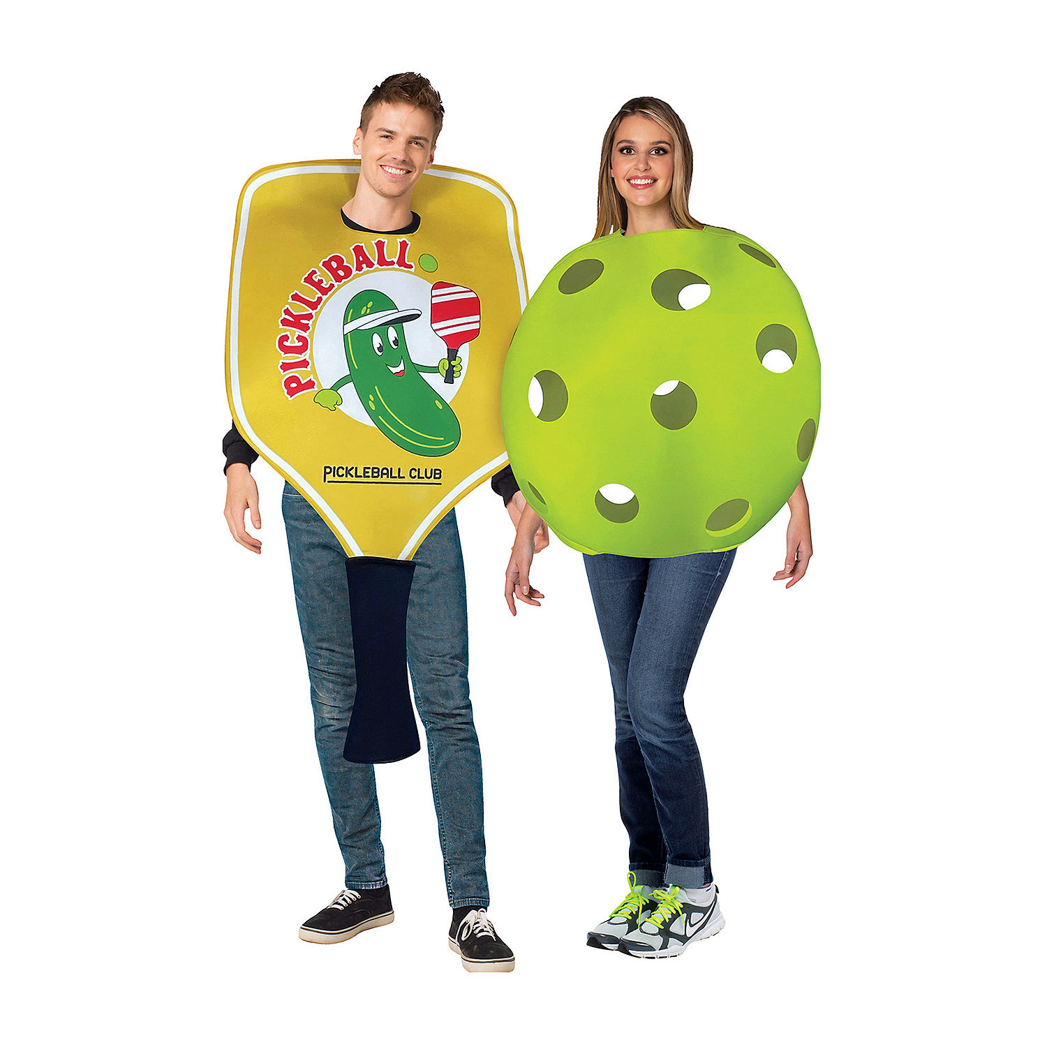 Adult Pickle Ball Paddle & Ball Couple Costume, Color: Brown - JCPenney